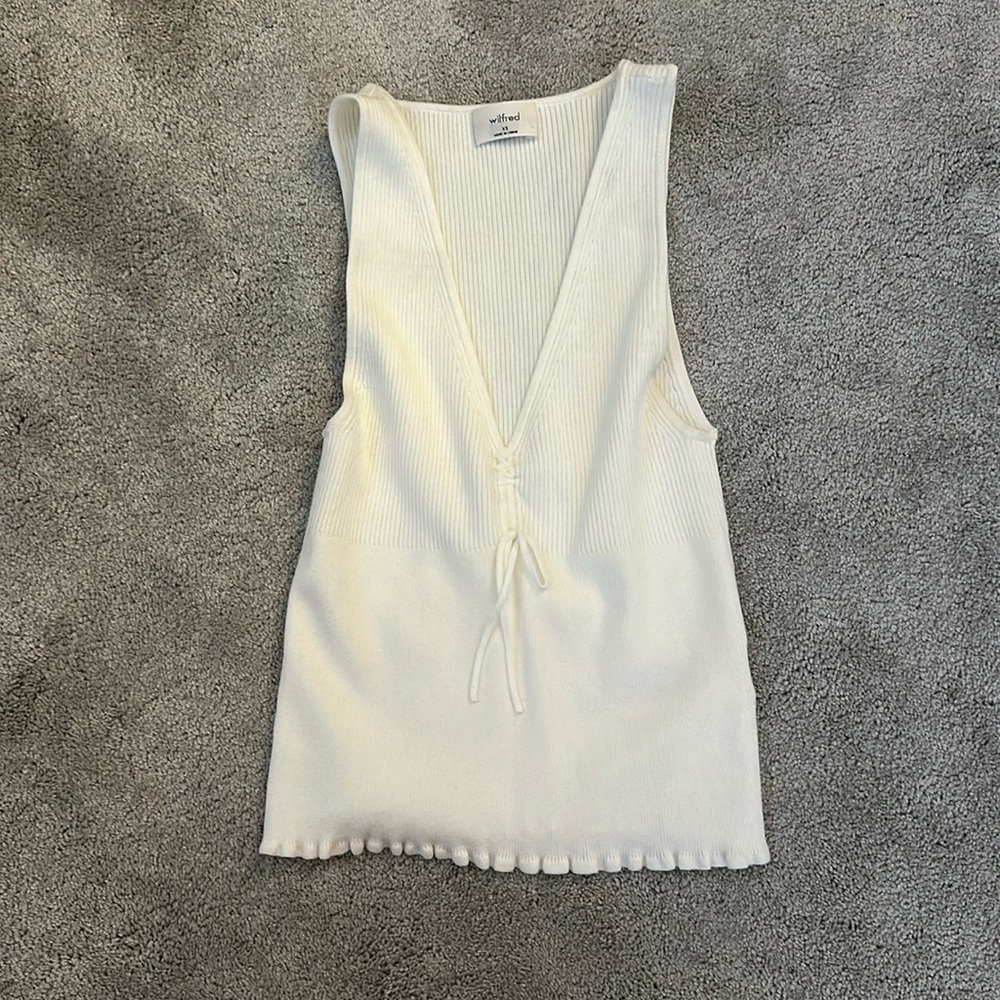 aritzia white tank top
